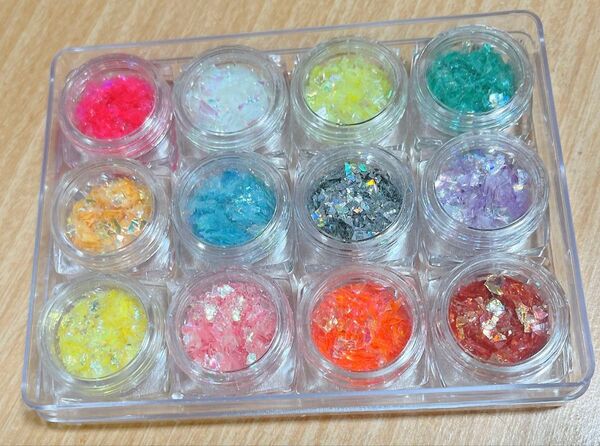 ホログラム 穴なしパール レジン ハンドメイド パーツ 封入(A)