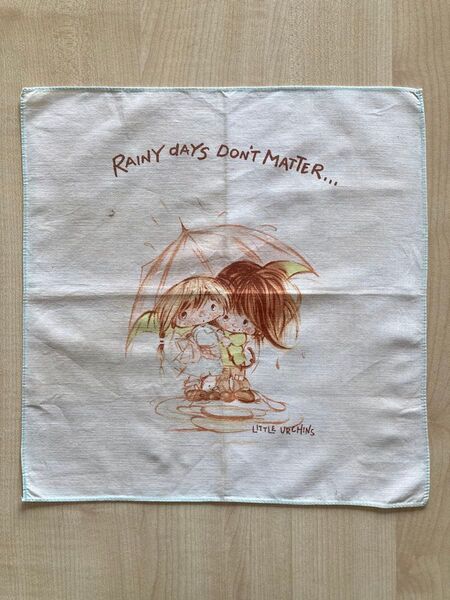 ハンカチ LITTLE URCHINS RAINY dAYS DON’T MATTER... リトルアーチンズ 昭和レトロ