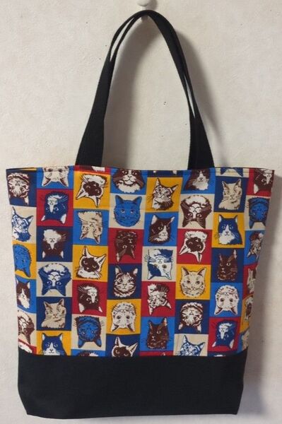 トートバッグ(ハンドメイド)ねこ柄