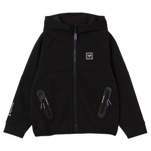 ラスト 新品 瞬足アパレル HyperHelixジップフーディー SSA1110 ブラック(019) 15(150cm) 定価4290円