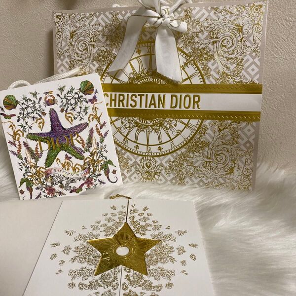 Dior 2024 カード 限定スターチャーム クリスマス ショッパー アクセサリー