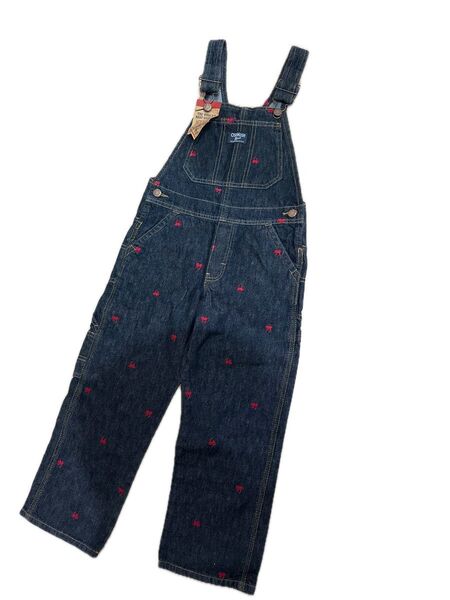 オシュコシュ未使用★OSHKOSH B'gosh★オシュコシュ ビゴッシュ 刺繍 デニム ロンパース つなぎ キッズ 美品