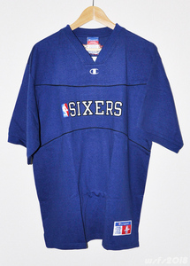 【NBA/新品】フィラデルフィアセブンティシクサーズシューティングシャツ【Champion/チャンピオン】'00