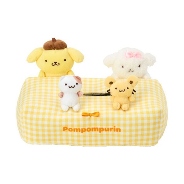 新品未使用 ポムポムプリン ティッシュ BOX ケース カバー チームプリン