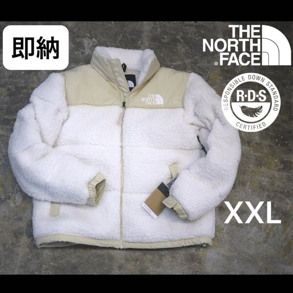 【新品タグ付】ノースフェイス 定価約6万 シェルパヌプシダウン HIGH PILE NUPTSE DOWN JKT 白 即納