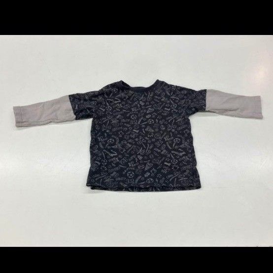 95センチ 長袖 ロンT トップス Tシャツ 長袖Tシャツ カットソー 重ね着風