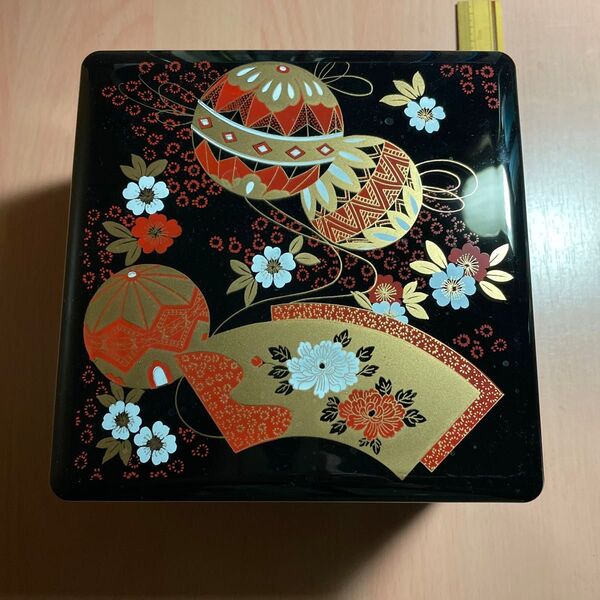 二段重箱 黒 お節 運動会