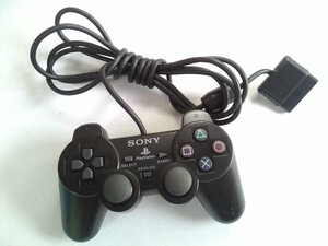 SONY ソニー PS2/ DUALSHOCK2 コントローラー SCPH-10010 ブラック 黒 ★ジャンク