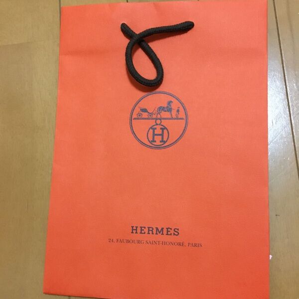 HERMES ショッパー エルメス 紙袋 ショップ袋 ブランド紙袋 オレンジ ブランド