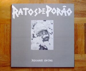RATOS DE PORAO - DESCANSE EM PAZ -LP（BARATOS AFINS）オリジナル盤 1986年 ★★ ブラジル ハードコア / BRAZIL HARDCORE PUNK / RDP
