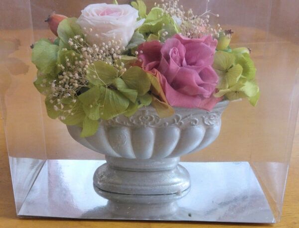 プリザーブドフラワー ピンク薔薇