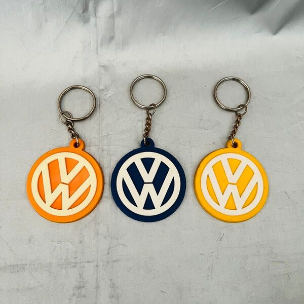 フォルクスワーゲン ラバーキーホルダー VW 3個セット