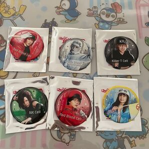 はたらく細胞 映画 缶バッジ イオンシネマオリジナル 全6種 コンプセット