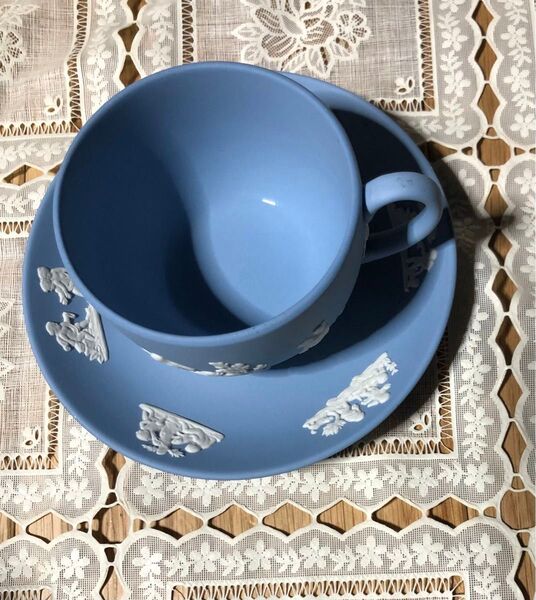 ☆Wedgwood☆ ジャスパーペールブルー カップ&ソーサー