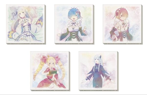 キャンバスボード 5種 一番くじ Re:ゼロから始める異世界生活 あなたに、精霊の祝福がありますように E賞 未開封