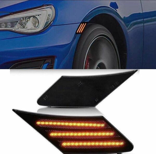 【ブラック】BRZ 86 ZN6 ZC6 LED シーケンシャル サイドマーカー