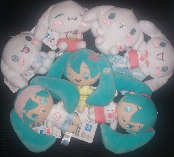 初音ミク×シナモロール ミニぬいぐるみ Vol.4 Vol.5 全7種セット