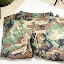 米軍放出品 実物 ウッドランド迷彩コンバットパンツ SーR カーゴパンツ MILITARY BDU ズボン_画像2