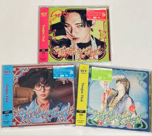 【トレカなし】SHINee KEY Tongue Tied CD 3種セット