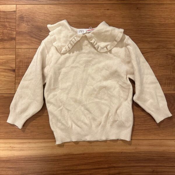 ZARA 襟 ニット 104㎝ 3〜4歳 セーター ニット トップス