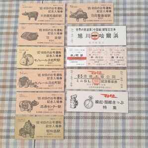 私鉄線&北海道 硬券入場券・乗車券・記念券 11種類