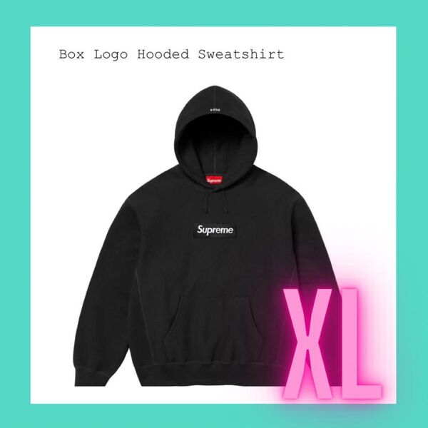 Supreme Box Logo Hooded Sweatshirt Blacksize:XL