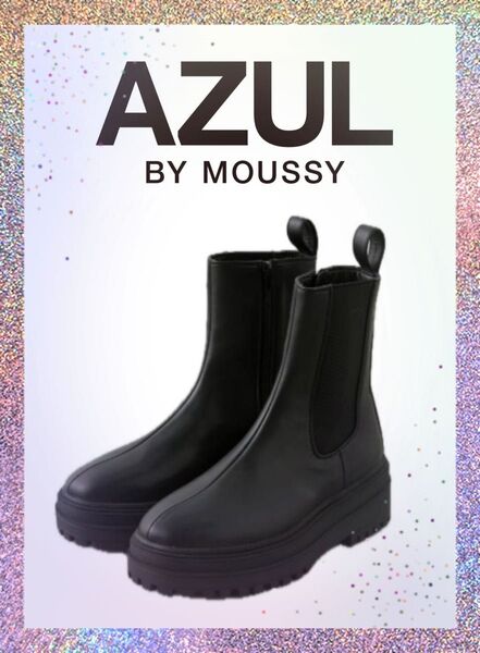 【AZUL BY MOUSSY】ショートブーツM size ブラック
