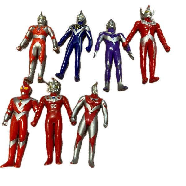 中古 ウルトラマン ソフビ フィギュア 人形 9体