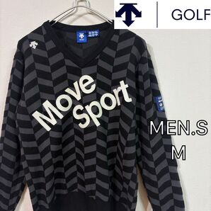 【DESCENTE GOLF】ブルーレーベル クルーネックニット ゴルフ メンズ