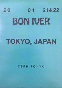 BON IVER (ボン・イヴェール) 来日公演 2020年 チラシ 非売品 5枚組「i,i」