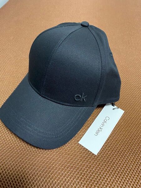 ★ カルバンクライン シンプル ロゴ キャップ黒 ★モノトーン カジュアル OS 帽子 CAP