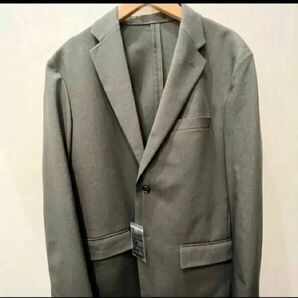 ユニクロ 感動ジャケット ウールライク ダークグレー