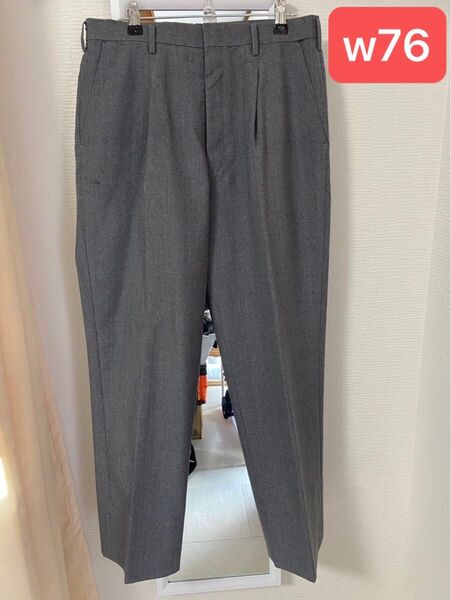No.E17 w76 グレー夏ズボン 送料無料 標準型学生服 男子ズボン 鳥取工業高校 ELLE