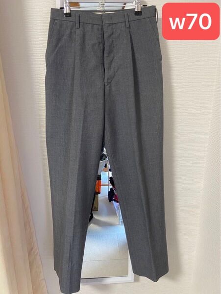 No.E19 w70 グレー夏ズボン 送料無料 標準型学生服 男子ズボン 鳥取工業高校 ELLE