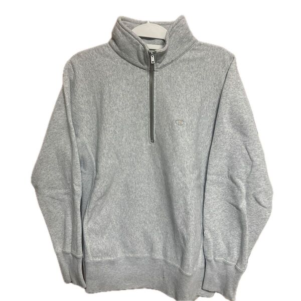 Champion ハーフジップ スウェット 裏起毛 reverse weave