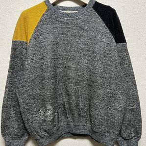 【レア】70's HANG TENアシンメトリー切り替えラグラン霜降り Sweat
