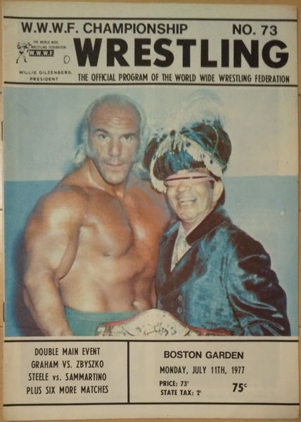 W.W.W.F. Championship Wrestling 1977年7月11日 ボストンガーデン パンフレット 