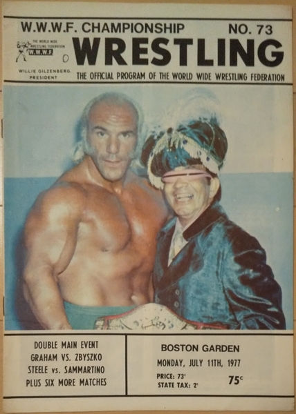 W.W.W.F. Championship Wrestling 1977年7月11日 ボストンガーデン パンフレット