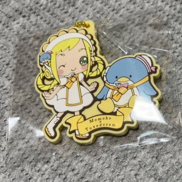サンリオキャラクターズ×おジャ魔女どれみ ももこ×タキシードサム ラバーキーホルダー ガシャポン