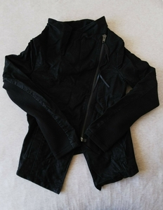 H&M divided ライダース ジャケット ブラック 黒 エイチアンドエム 細身でスタイルよく見えます 32
