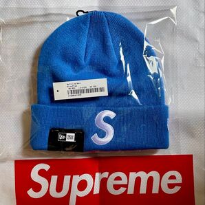 New Era S Logo Beanie Blue