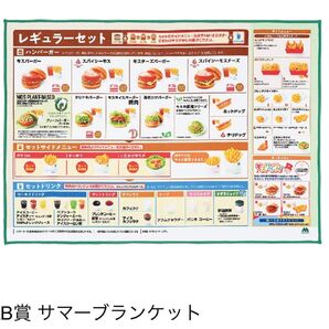 一番くじ モスバーガー B賞 サマーブランケット