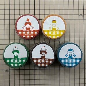 〈パピアプラッツ〉mizutama チェックシリーズ マスキングテープ