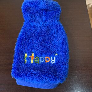*i Dog ボアパーカー ブルー XS