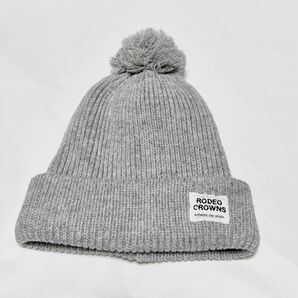 RODEO CROWNS ニット帽 ニット帽 帽子 グレー