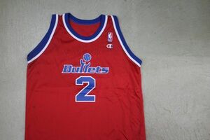 【古着GAME TOPS KID'S CHAMPION NBA BULLETSユニフォームタンクトップTシャツ赤XL】ブルータスWEBBER2バスケットボール 7965