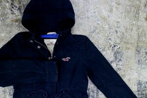 [Используемая одежда Hollister одноцветный капюшон Zip -Up JKT] Холлистер Паркер Куртка Серф Калифорния Американская повседневная