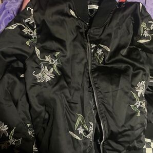 百合 スカジャン ジャンパー Mサイズ 春服