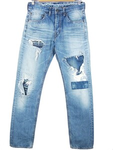 #HRM H.R.MARKET Hollywood Ranch Market PP39..../ JAQ ремонт обработка / постоянный Fit Denim брюки size 30 сделано в Японии мужской 