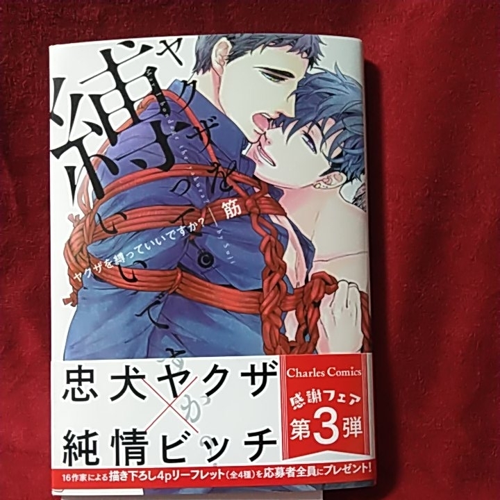 筋 ｢ヤクザを縛っていいですか ｣直筆サイン+イラスト付, 本, 雑誌, 漫画, コミック, ボーイズラブ